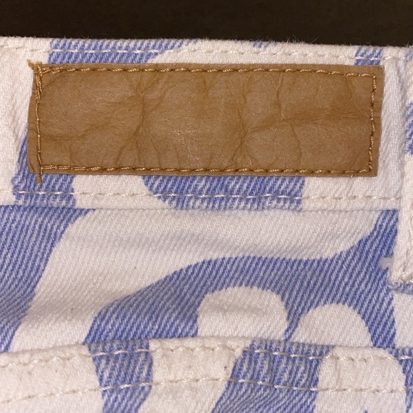 Cotton On Size 8 Long Straight Jeans In Blue Swirl - Picture 12 of 15